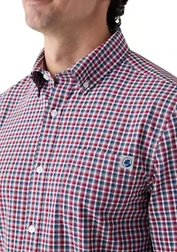 Long Sleeve Multi-Color Plaid Shirt