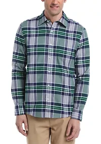 Long Sleeve Plaid Flannel Shirt