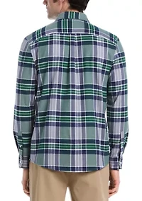Long Sleeve Plaid Flannel Shirt