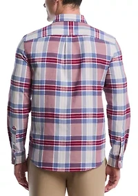 Long Sleeve Plaid Flannel Shirt