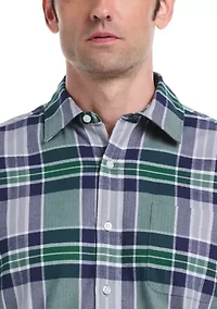 Long Sleeve Plaid Flannel Shirt