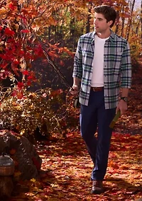 Long Sleeve Plaid Flannel Shirt