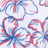 Short Sleeve Patriotic Floral Seersucker Shirt