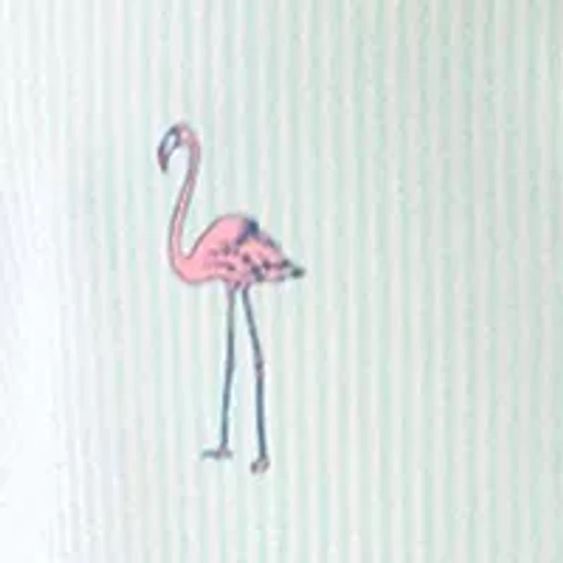 Big & Tall Short Sleeve Seersucker Flamingo Shirt