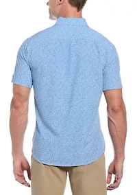 Men's Short Sleeve Collared Button Down Shirt