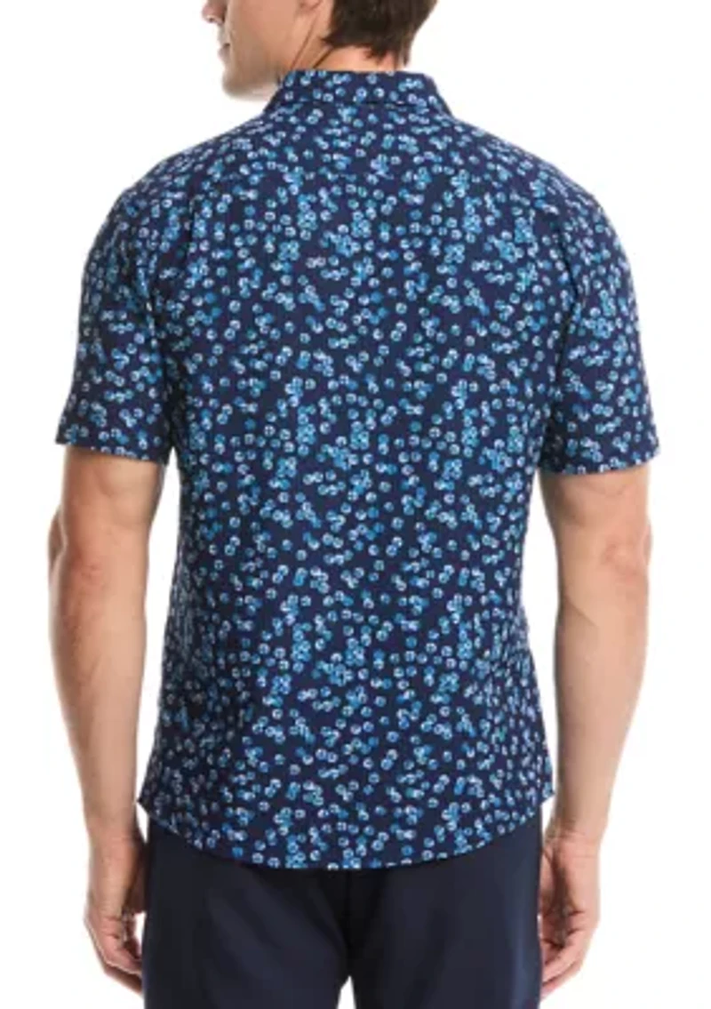 Men's Short Sleeve Sand Dollar Woven Shirt