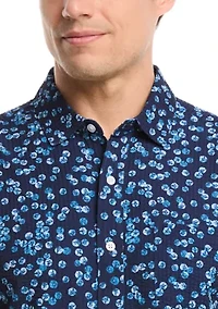 Men's Short Sleeve Sand Dollar Woven Shirt