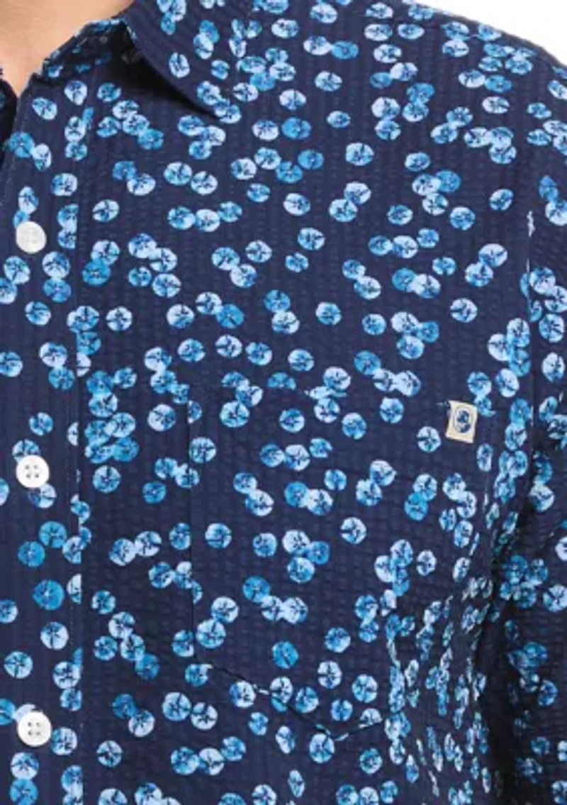 Men's Short Sleeve Sand Dollar Woven Shirt