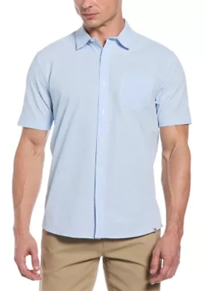 Men's Seersucker Gingham Shirt