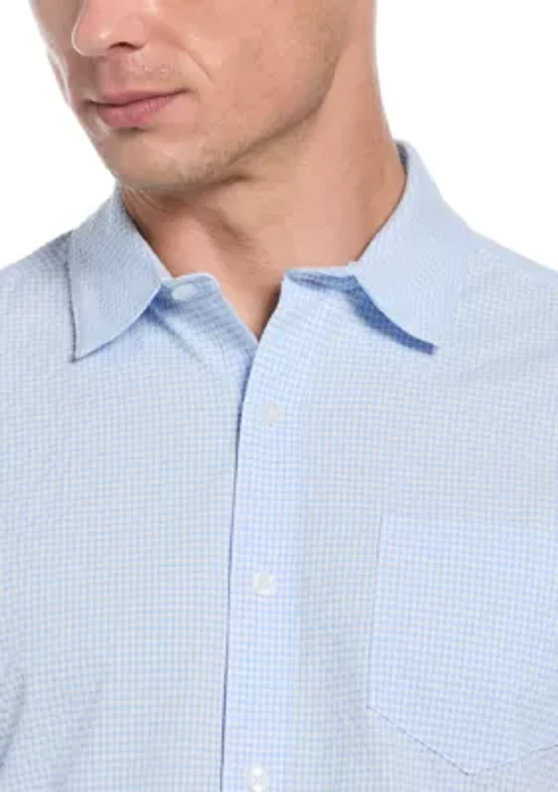 Men's Seersucker Gingham Shirt