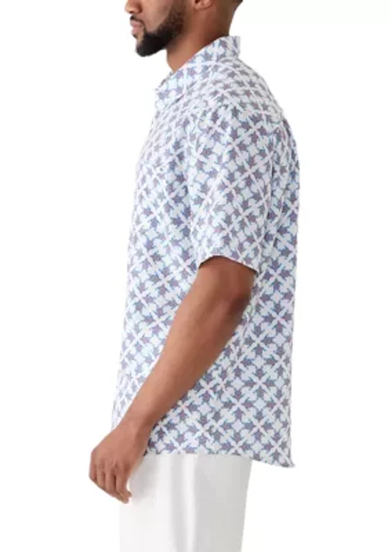 Big & Tall Short Sleeve Seersucker Shirt