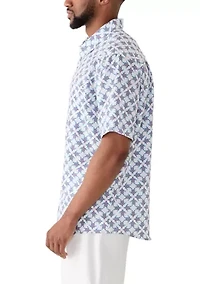 Big & Tall Short Sleeve Seersucker Shirt