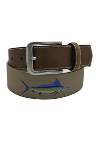 Fish Embroidered Belt
