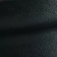 Men's 35 Millimeter Center Heat Crease Black Leather Belt