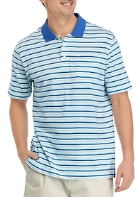 Striped Cotton Polo Shirt