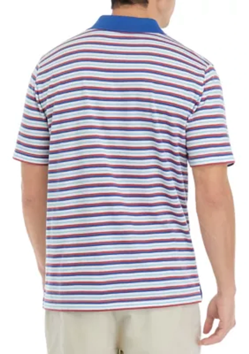 Striped Cotton Polo Shirt