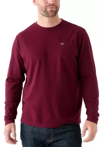 Slub Cotton Long Sleeve T-Shirt