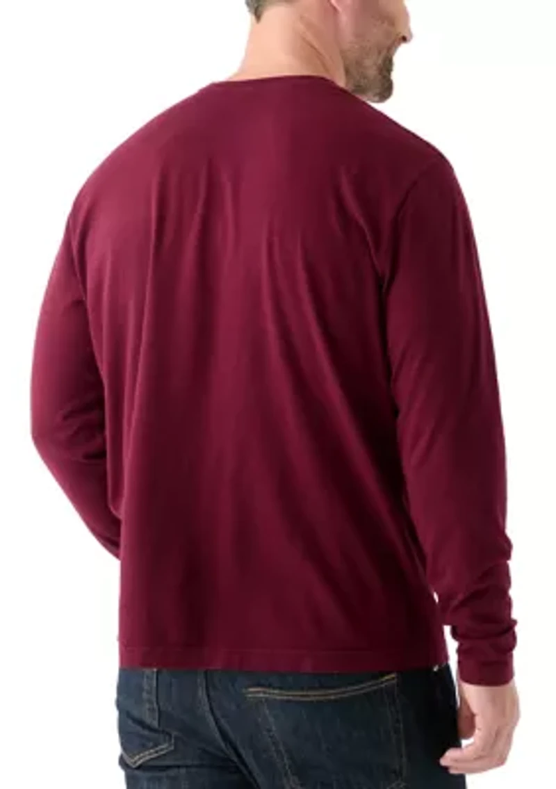 Slub Cotton Long Sleeve T-Shirt