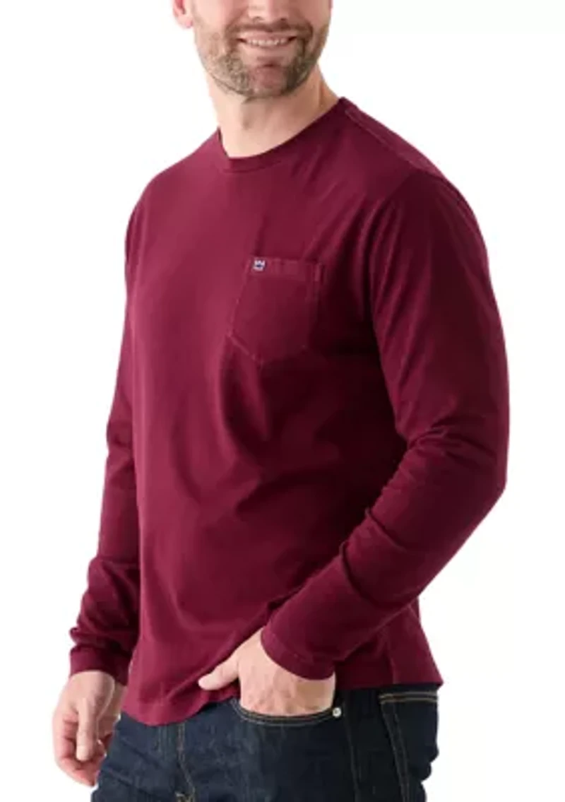 Slub Cotton Long Sleeve T-Shirt