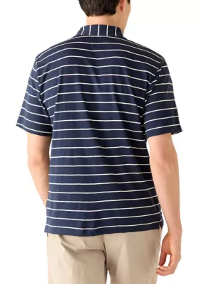 Men's Messina Short Sleeve Striped Polo Shirt