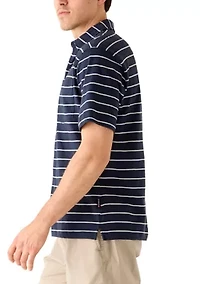 Men's Messina Short Sleeve Striped Polo Shirt