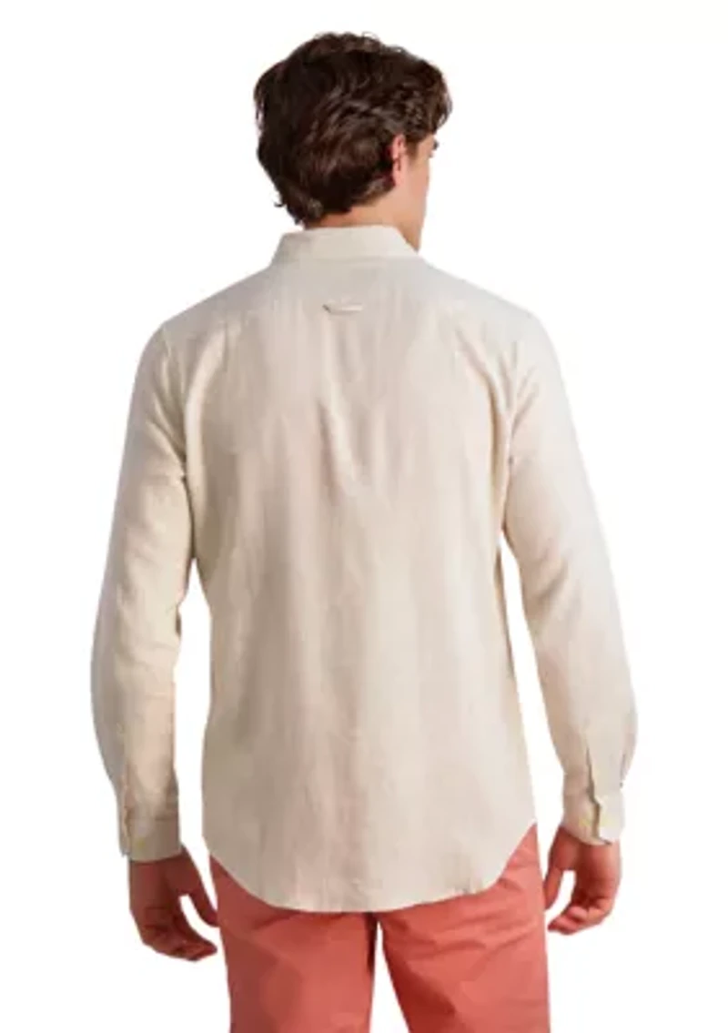 Men's Long Sleeve Linen Shirt