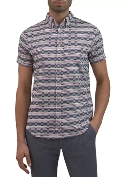 Men's Check Twill Button Down Shirt