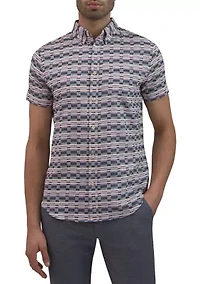 Men's Check Twill Button Down Shirt