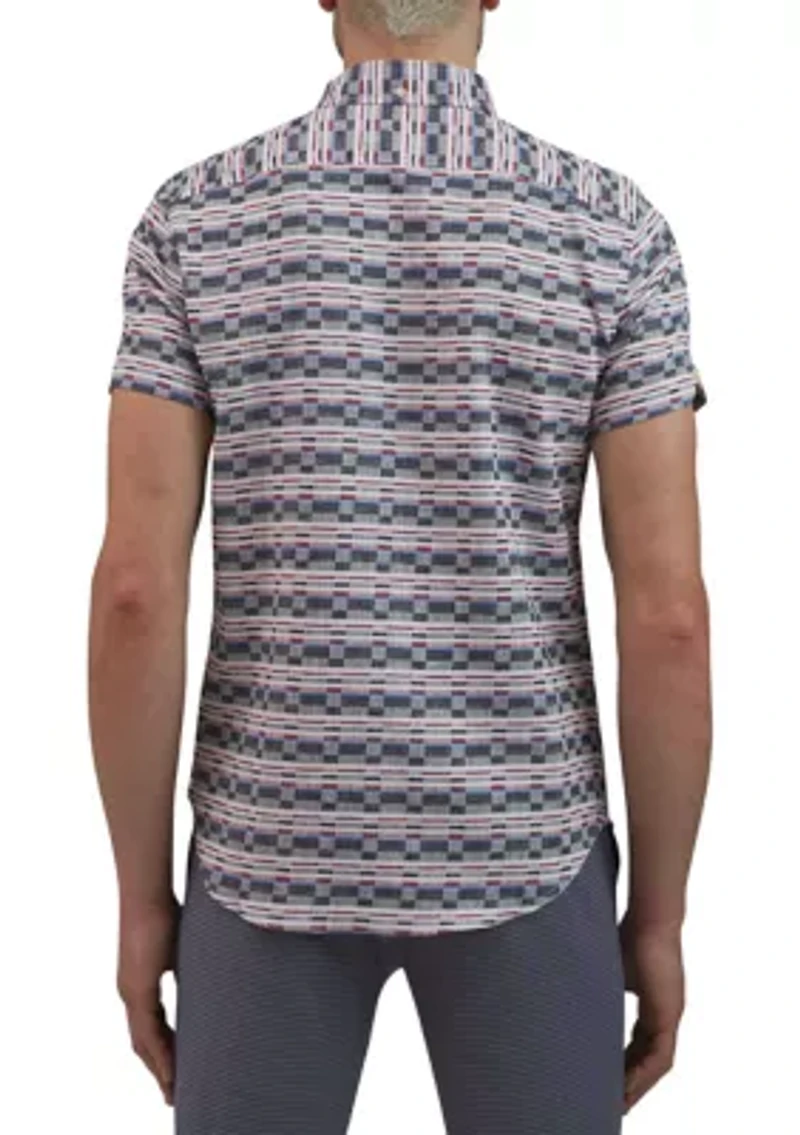 Men's Check Twill Button Down Shirt