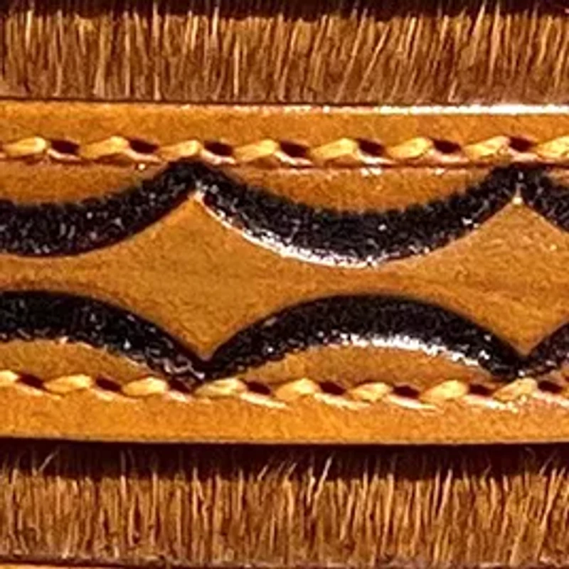 Maverick Brindle Hair Leather Belt