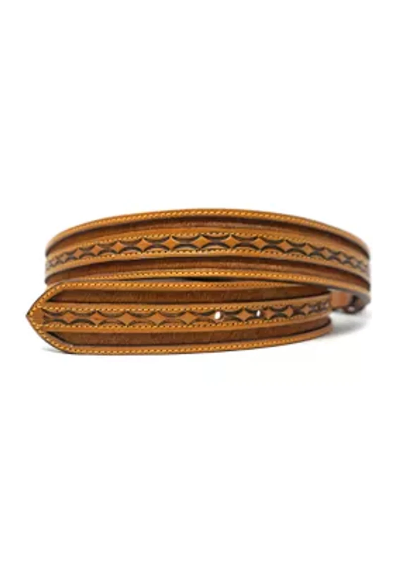 Maverick Brindle Hair Leather Belt