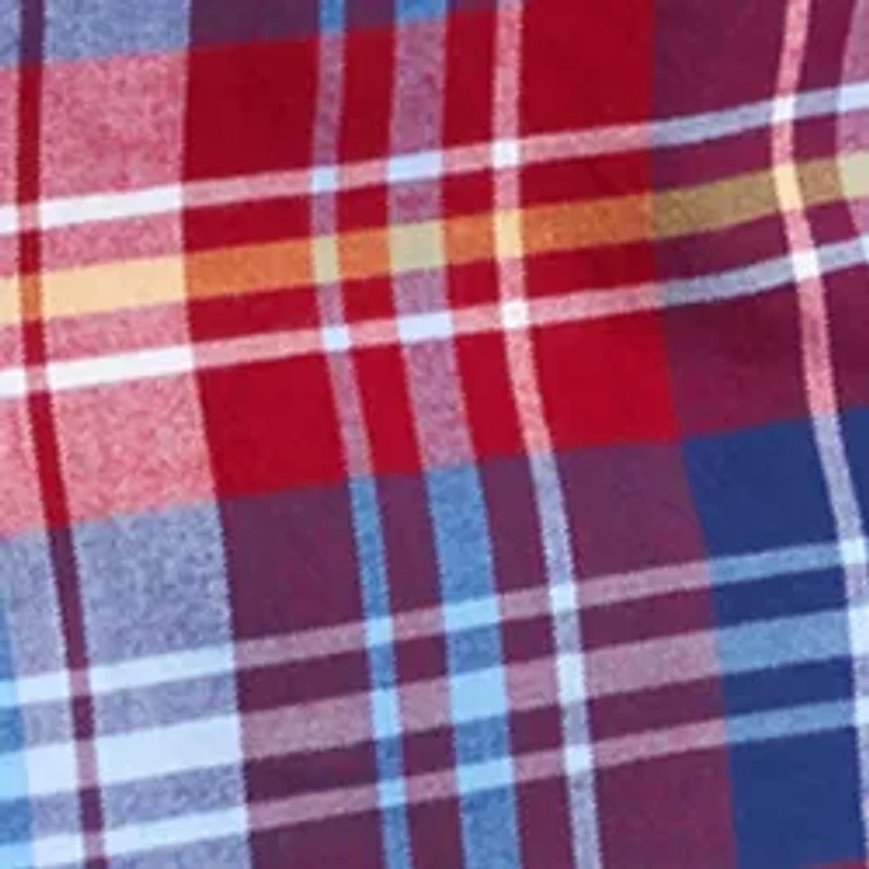 Men's Long Sleeve Twill Plaid Shirt