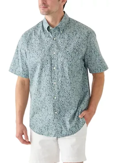 Poplin Printed Short Sleeve Shirt