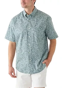 Poplin Printed Short Sleeve Shirt