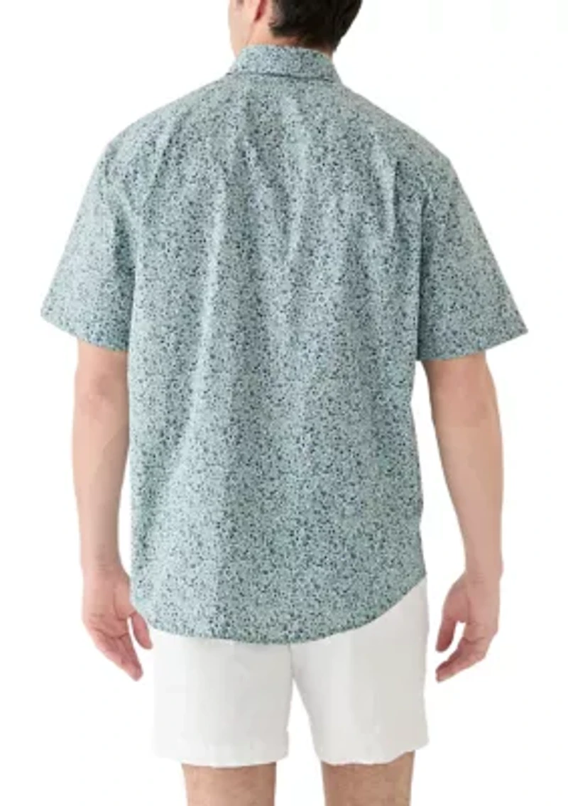 Poplin Printed Short Sleeve Shirt