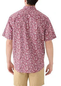 Poplin Printed Short Sleeve Shirt