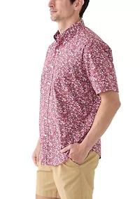 Poplin Printed Short Sleeve Shirt