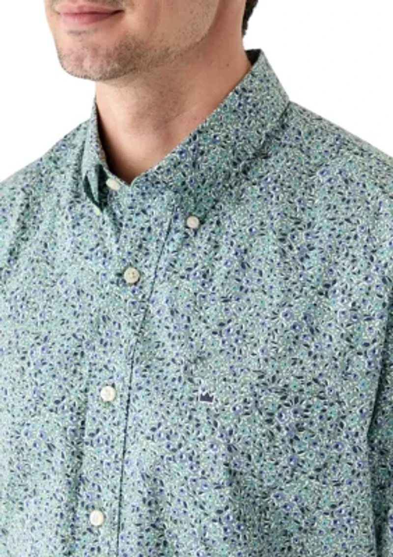 Poplin Printed Short Sleeve Shirt