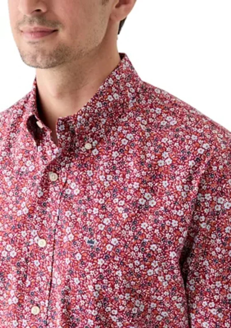 Poplin Printed Short Sleeve Shirt