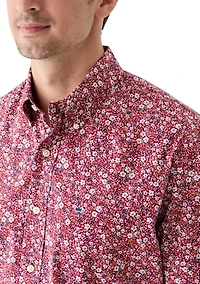 Poplin Printed Short Sleeve Shirt