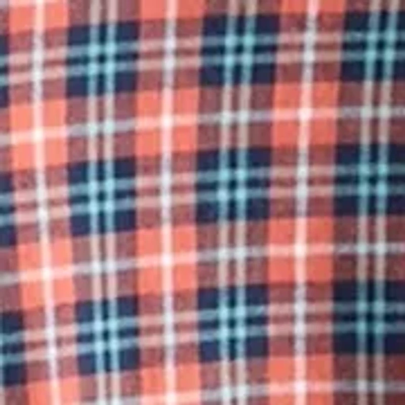 Long Sleeve Twill Plaid Shirt
