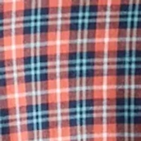 Long Sleeve Twill Plaid Shirt