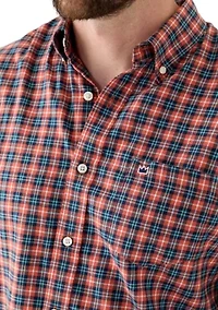 Long Sleeve Twill Plaid Shirt