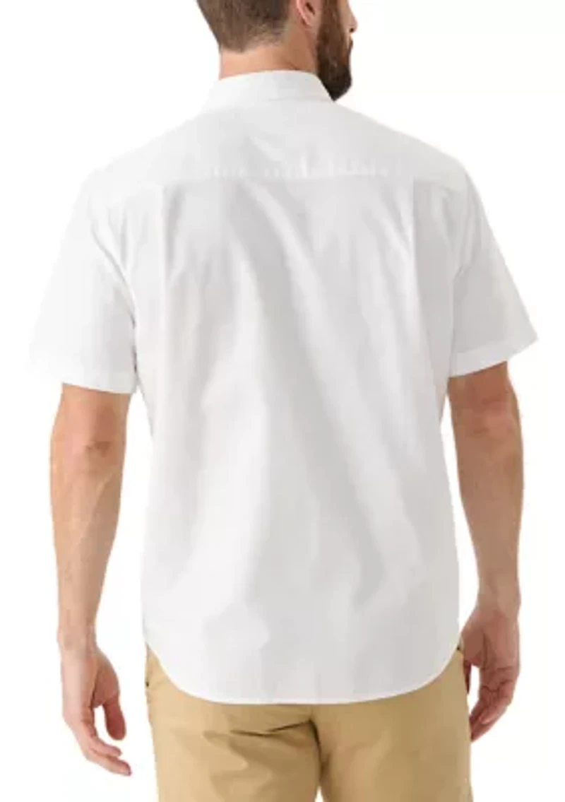 Short Sleeve Washed Oxford Shirt