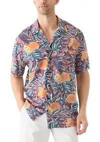 Short Sleeve Printed Camp Shirt