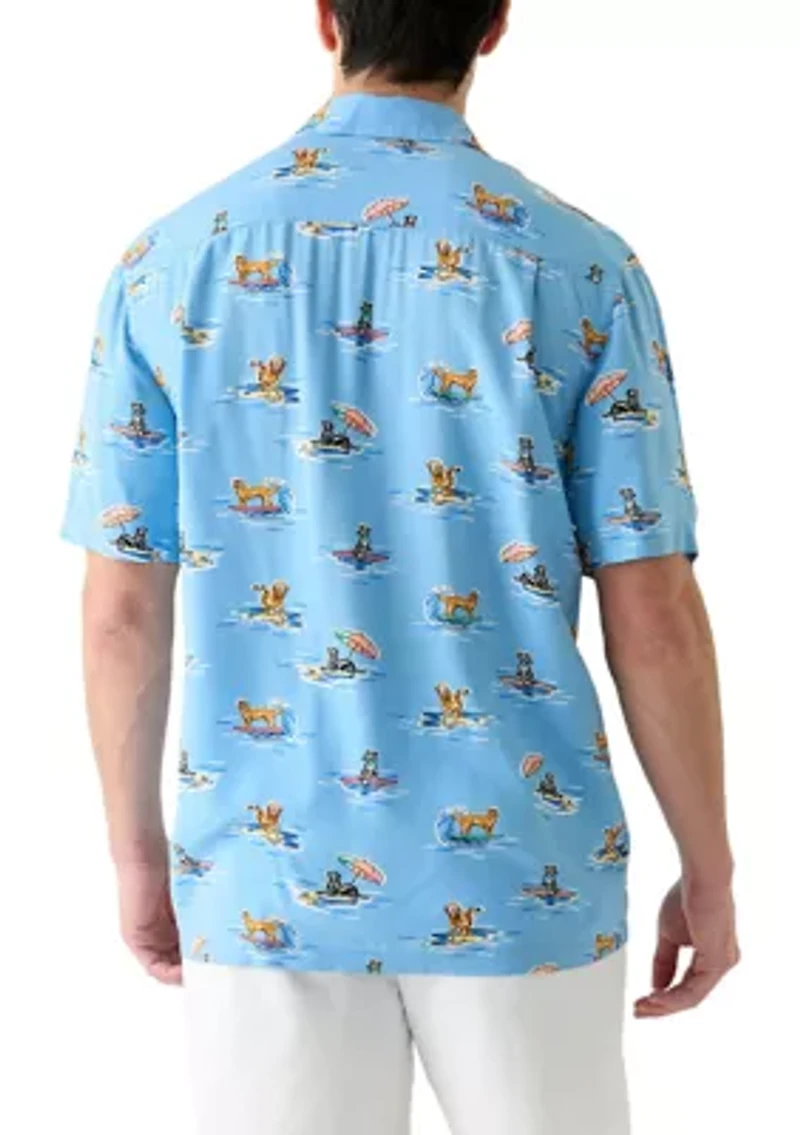 Short Sleeve Printed Camp Shirt