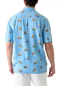 Short Sleeve Printed Camp Shirt