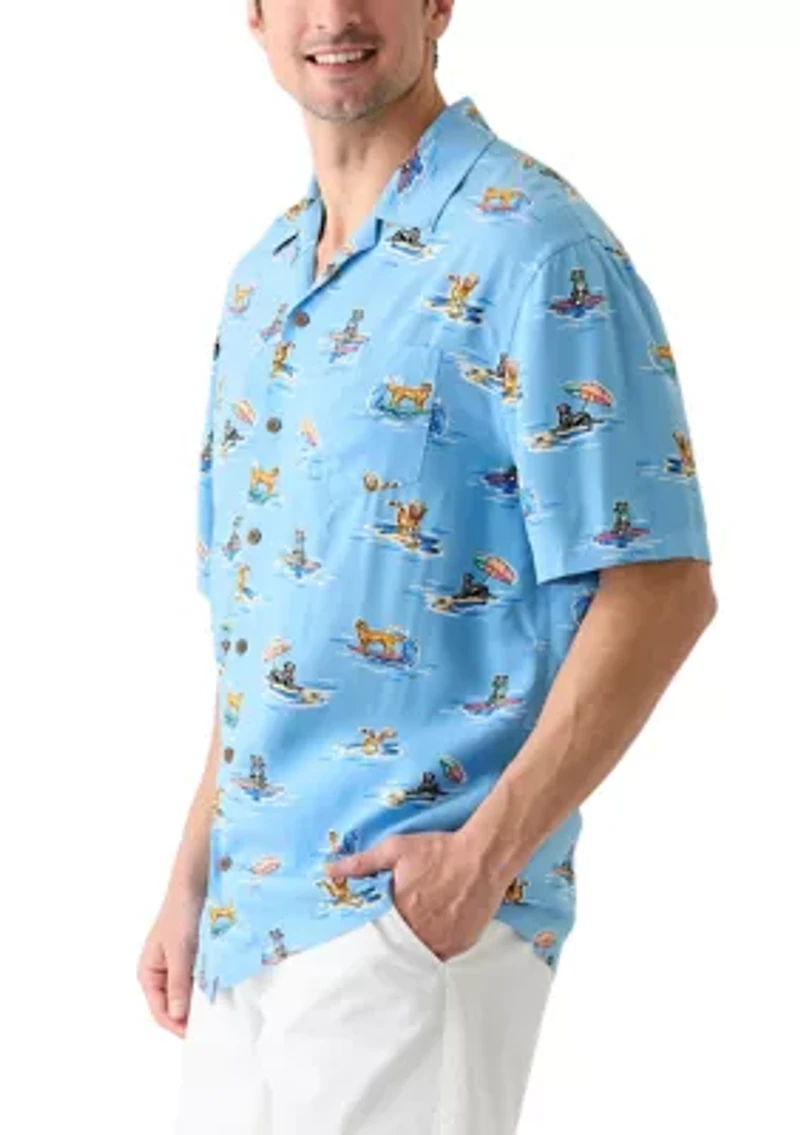 Short Sleeve Printed Camp Shirt