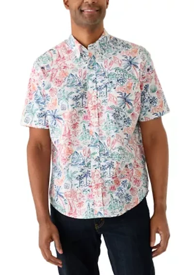 Men's Poplin Print Shirt