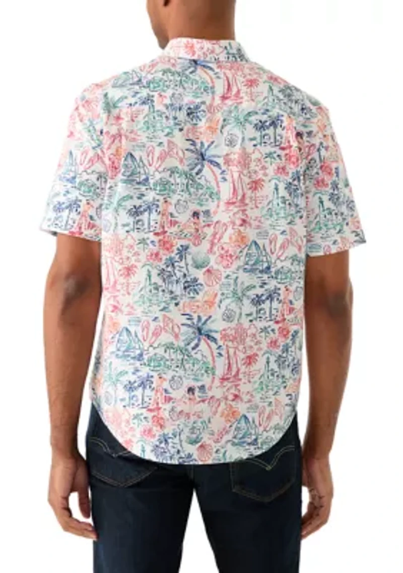 Men's Poplin Print Shirt